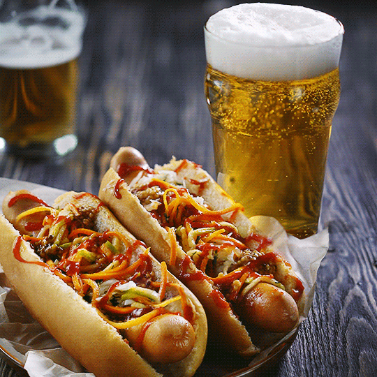 Beer-hotdog