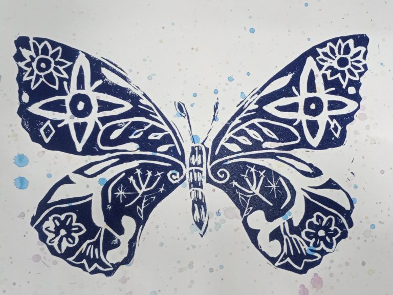 Lino Cutting and Printing Workshop Lyndene Art Studio Penistone Lino Cutting[40]